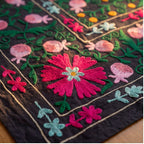 Chasing Canyons Hand-Embroidered Cotton Suzani Throw