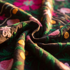 Chasing Canyons Hand-Embroidered Cotton Suzani Throw