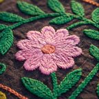 Wavering Willows Hand-Embroidered Cotton Suzani Throw