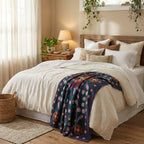 Passing Prairies Hand-Embroidered Cotton Suzani Throw