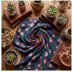 Passing Prairies Hand-Embroidered Cotton Suzani Throw