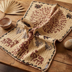 Olive Bloom Pure Cotton Artisan Wall Hanging