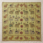 River Teal Pure Cotton Artisan Wall Hanging