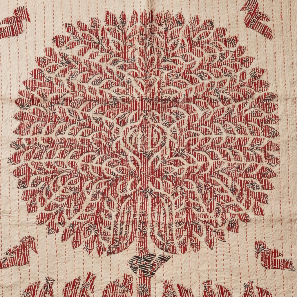 Big Indigo Ray Pure Cotton Artisan Wall Hanging