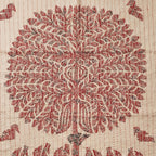 Big Indigo Ray Pure Cotton Artisan Wall Hanging