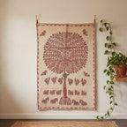 Big Indigo Ray Pure Cotton Artisan Wall Hanging
