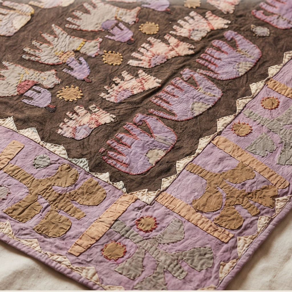 Earth Glow Pure Cotton Artisan Wall Hanging