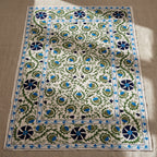 Wandering Wish Hand-Embroidered Cotton Suzani Bough