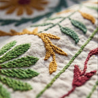 Wandering Indigo Hand-Embroidered Cotton Suzani Throw