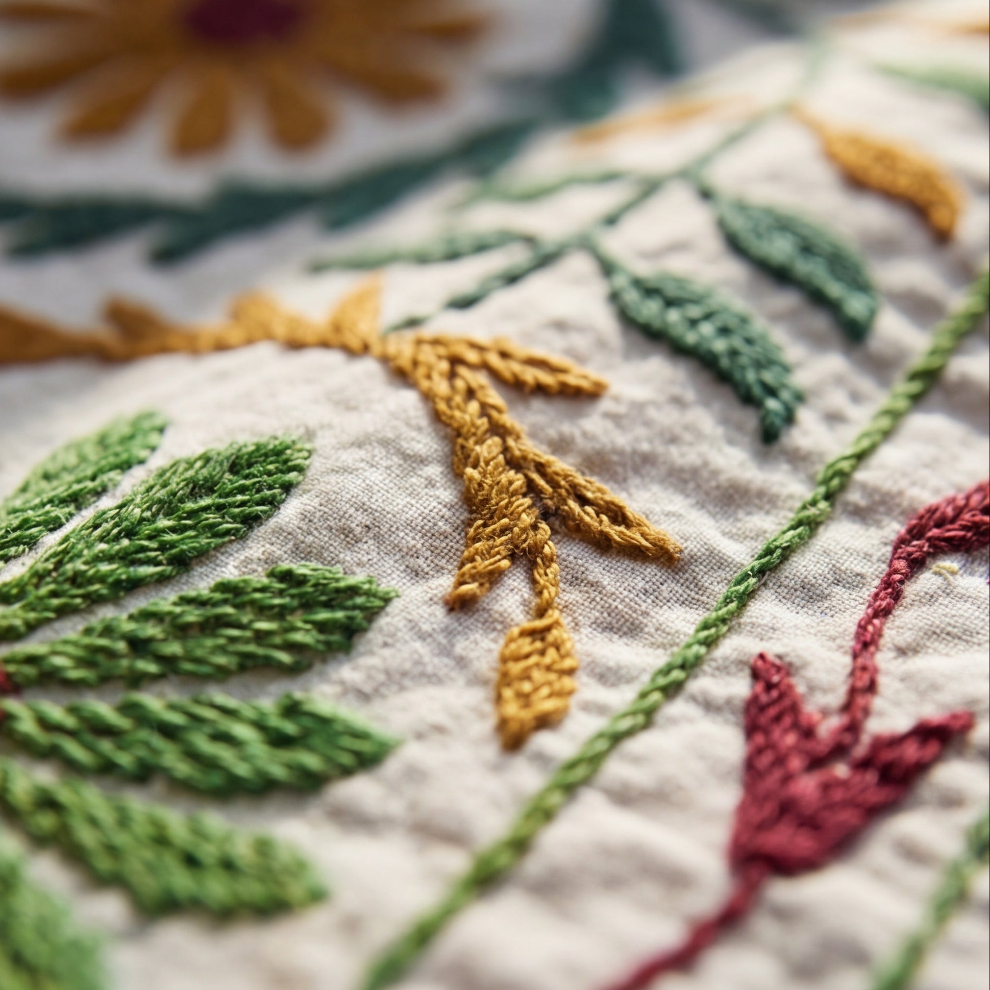 Wandering Indigo Hand-Embroidered Cotton Suzani Throw