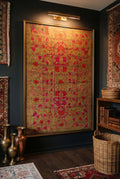 Vintage Suzani - Stone Bloom Luxury Kantha Throw