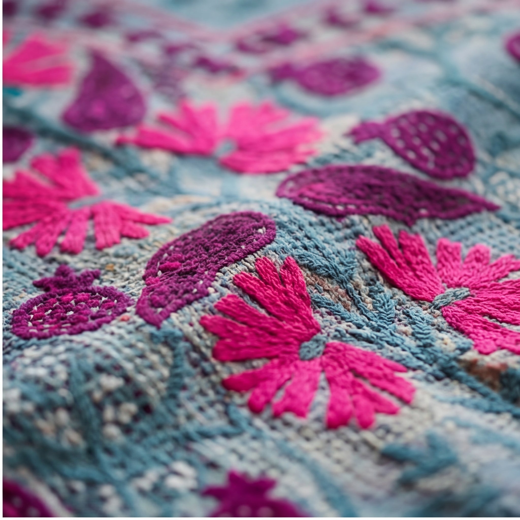Vintage Suzani - Sienna Glow Luxury Kantha Throw