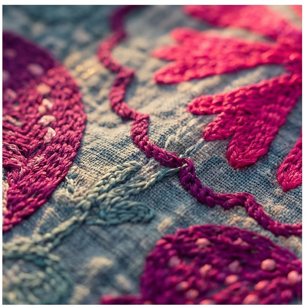 Vintage Suzani - Sienna Glow Luxury Kantha Throw