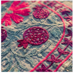 Vintage Suzani - Sienna Glow Luxury Kantha Throw