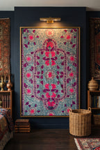 Vintage Suzani - Sienna Glow Luxury Kantha Throw
