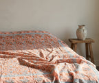 Wild Jasmine Hand Block Printed King Bedsheet Set
