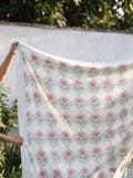 Harvest Moon Hand Block Printed Queen Bedsheet Set