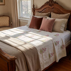 Woven Meadow Hand Block Printed King Bedsheet Set