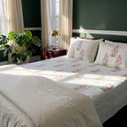 Woven Meadow Hand Block Printed King Bedsheet Set