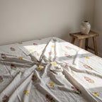 Meadow Drift Hand Block Printed King Bedsheet Set