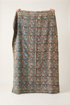 Wild Ginger Vintage Bagru Block Print Kantha Throw — front side catalog flat lay