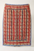 Jeté de lit Trillium Vintage fait main en Kantha imprimé au bloc Bagru
