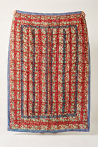 Trillium Vintage Handmade Bagru Block Print Kantha Throw