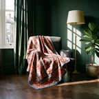 Trillium Vintage Bagru Kantha Throw — front side, Victorian heritage interior styling