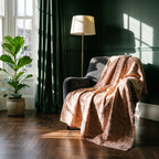 Trillium Vintage Bagru Kantha Throw — reverse side, Victorian heritage interior styling