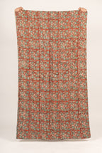 Fireweed Vintage Handmade Bagru Block Print Kantha Throw