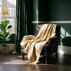 Wild Bergamot Vintage Bagru Kantha Throw — reverse side, Victorian heritage interior styling
