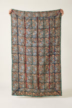 Goldenrod Vintage Handmade Bagru Block Print Kantha Throw