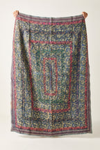 Bunchberry Vintage Handmade Bagru Block Print Kantha Throw
