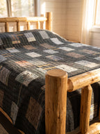 Vivid Indigo Handmade King Bedspread