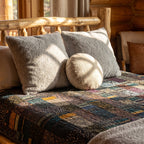 Azure Mist Handmade King Bedspread