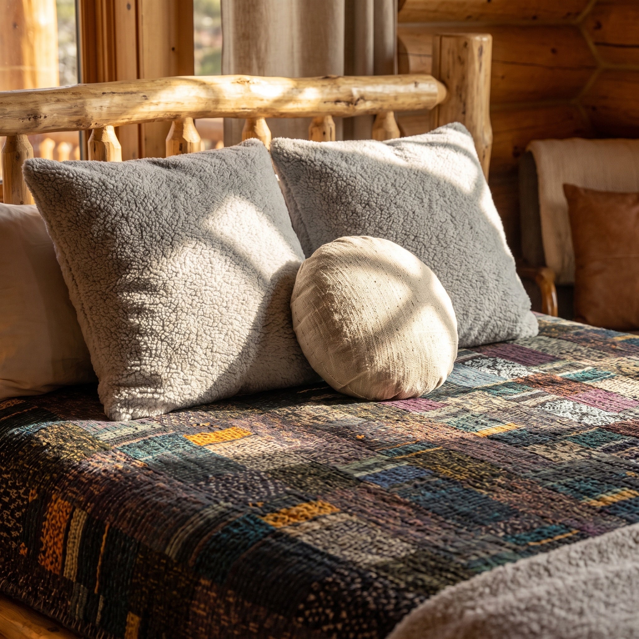 Azure Mist Handmade King Bedspread
