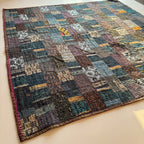 Azure Mist Handmade King Bedspread