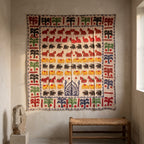 Lupine Appliqué Pure Cotton Wall Hanging