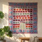 Pasque Flower Appliqué Pure Cotton Wall Hanging