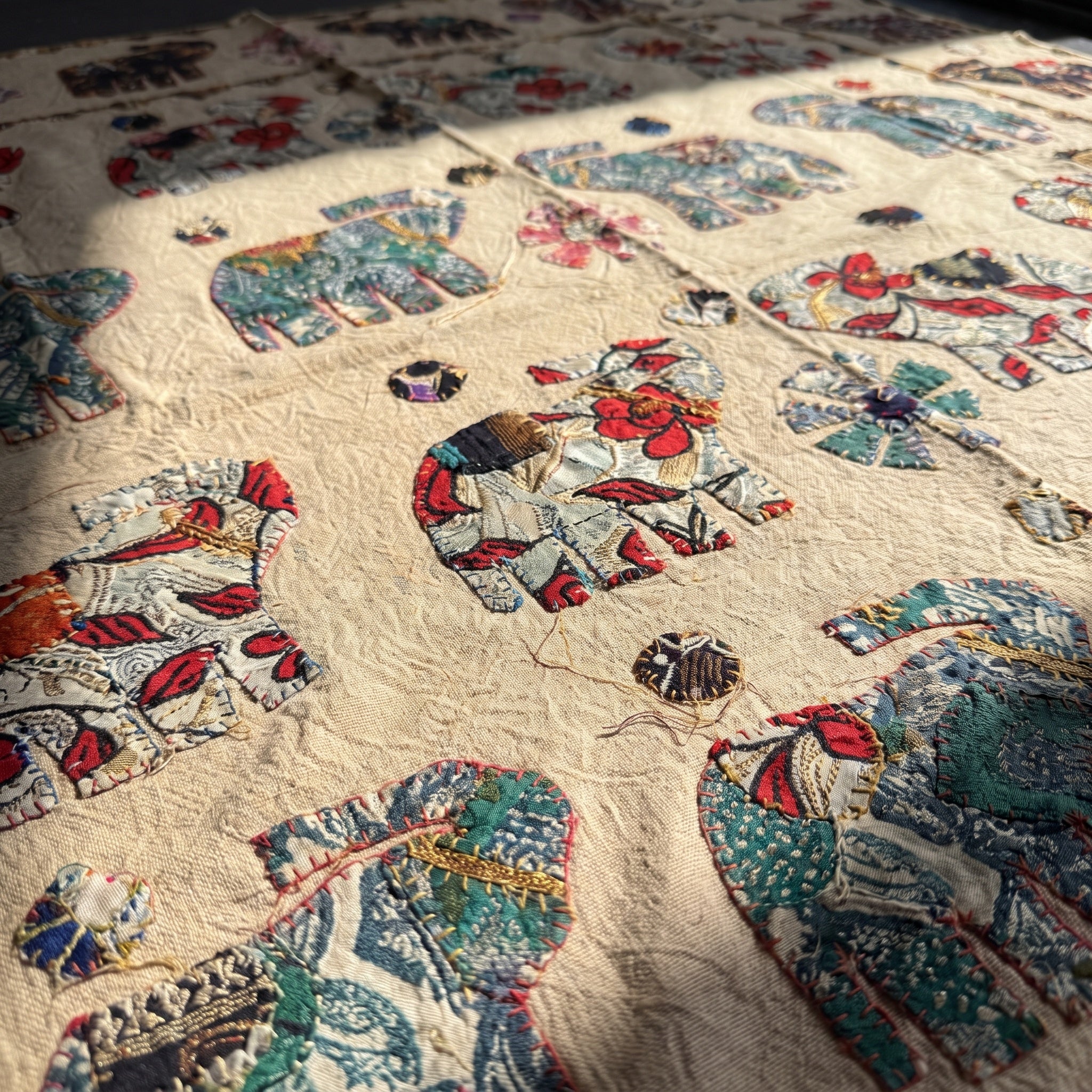 Camas Appliqué Pure Cotton Wall Hanging