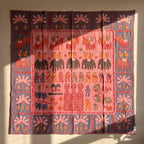 Hepatica Appliqué Pure Cotton Wall Hanging