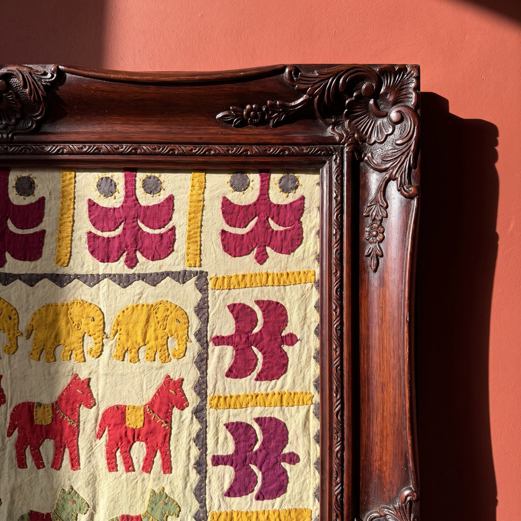 Wild Ginger Appliqué Pure Cotton Wall Hanging