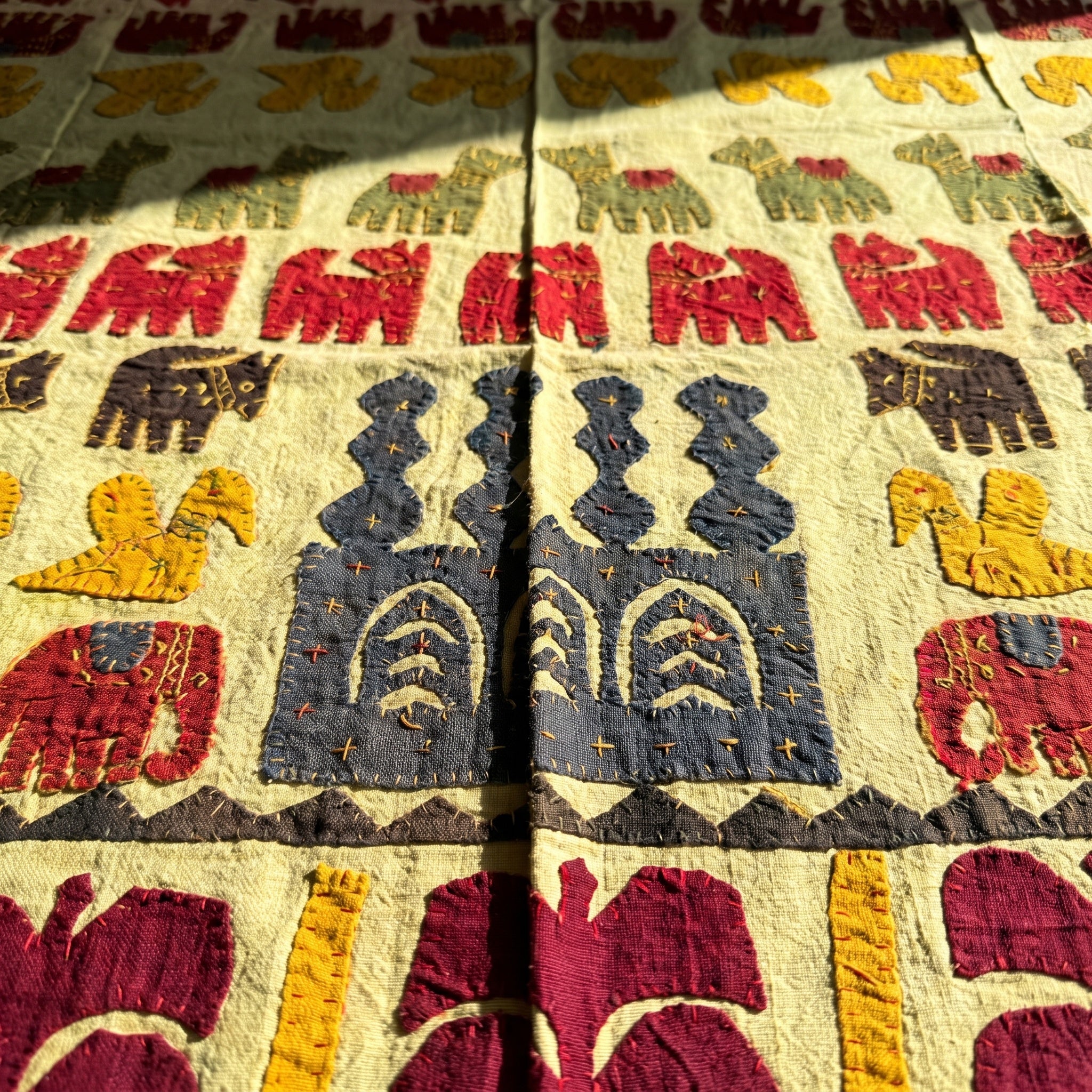 Wild Ginger Appliqué Pure Cotton Wall Hanging