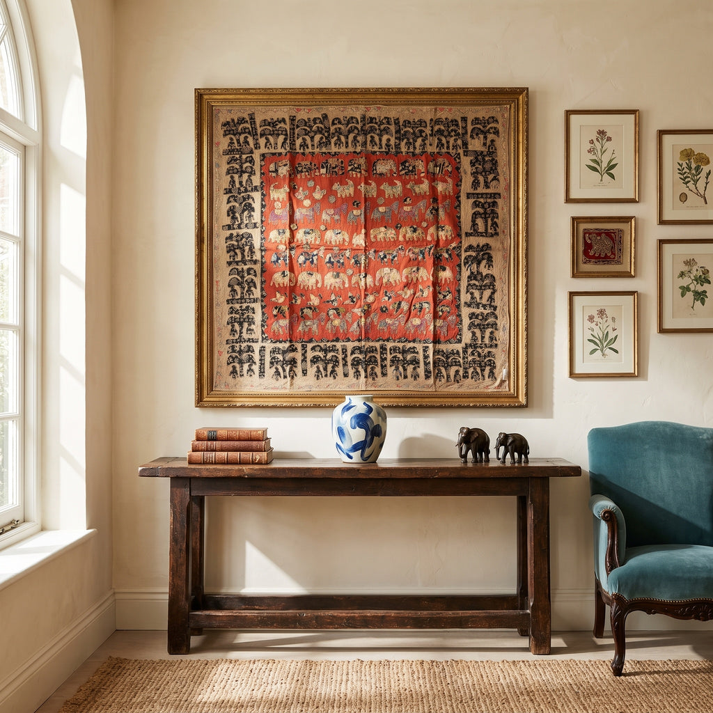 Yarrow Appliqué Pure Cotton Wall Hanging