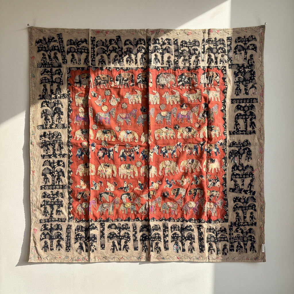 Yarrow Appliqué Pure Cotton Wall Hanging