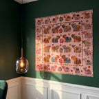 Saffron Whisper Appliqué Pure Cotton Wall Hanging