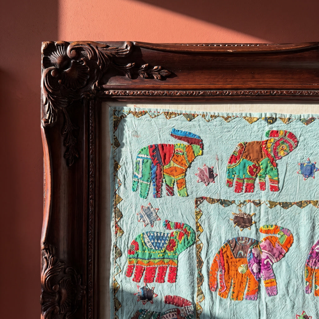 Hearth Stone Appliqué Pure Cotton Wall Hanging