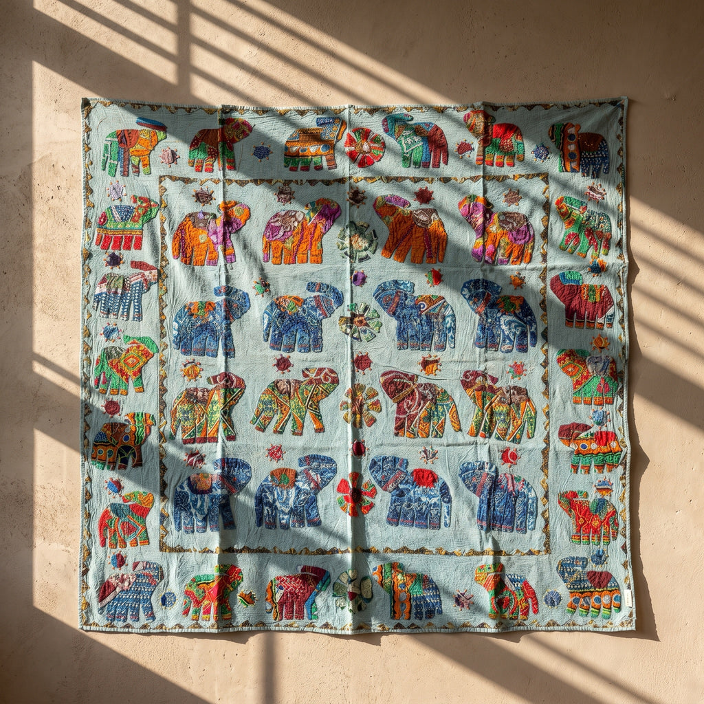 Hearth Stone Appliqué Pure Cotton Wall Hanging