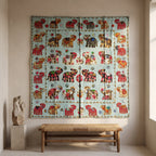 Soft Fern Appliqué Pure Cotton Wall Hanging