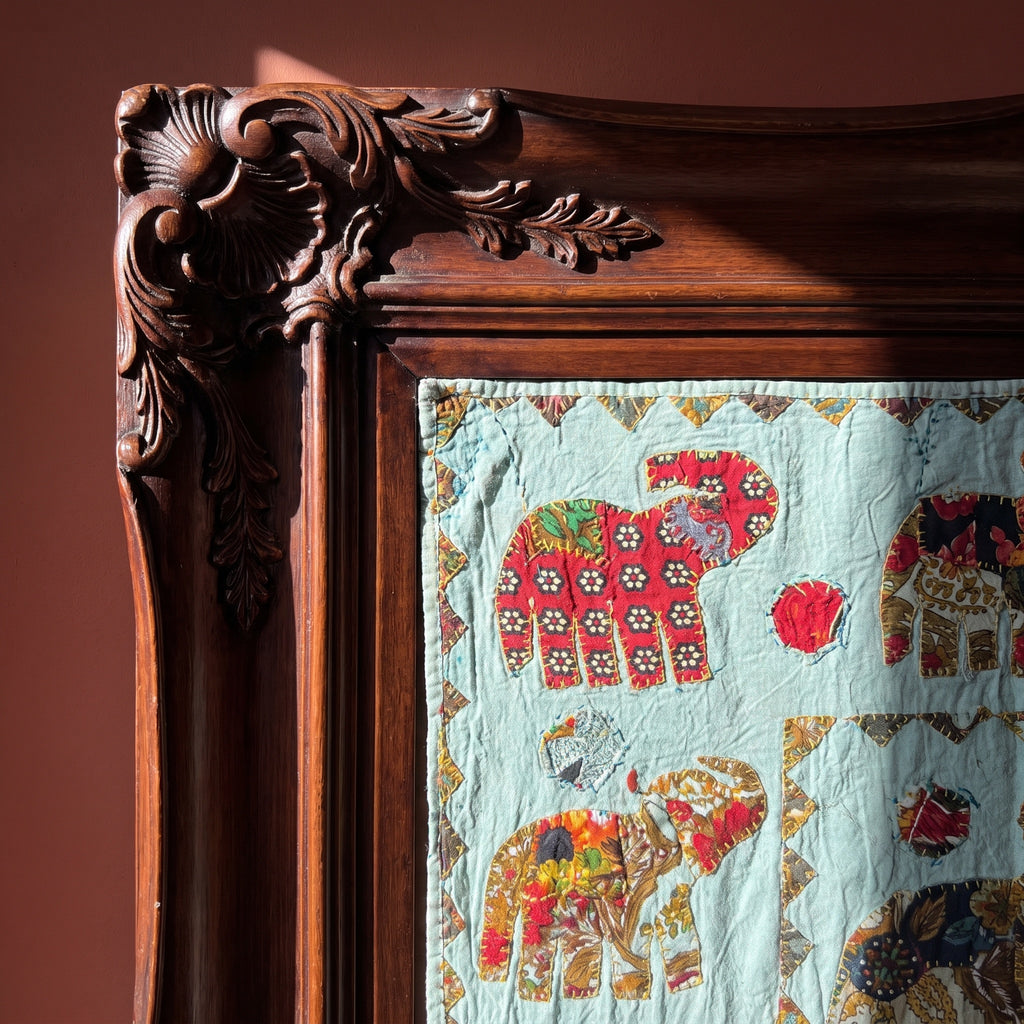 Soft Fern Appliqué Pure Cotton Wall Hanging